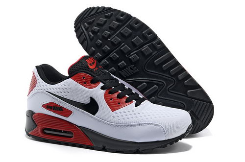 Nike Air Max 90 Premium Em Men Red White Running Shoes Clearance
